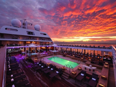 Swimming Pool at Sunrise