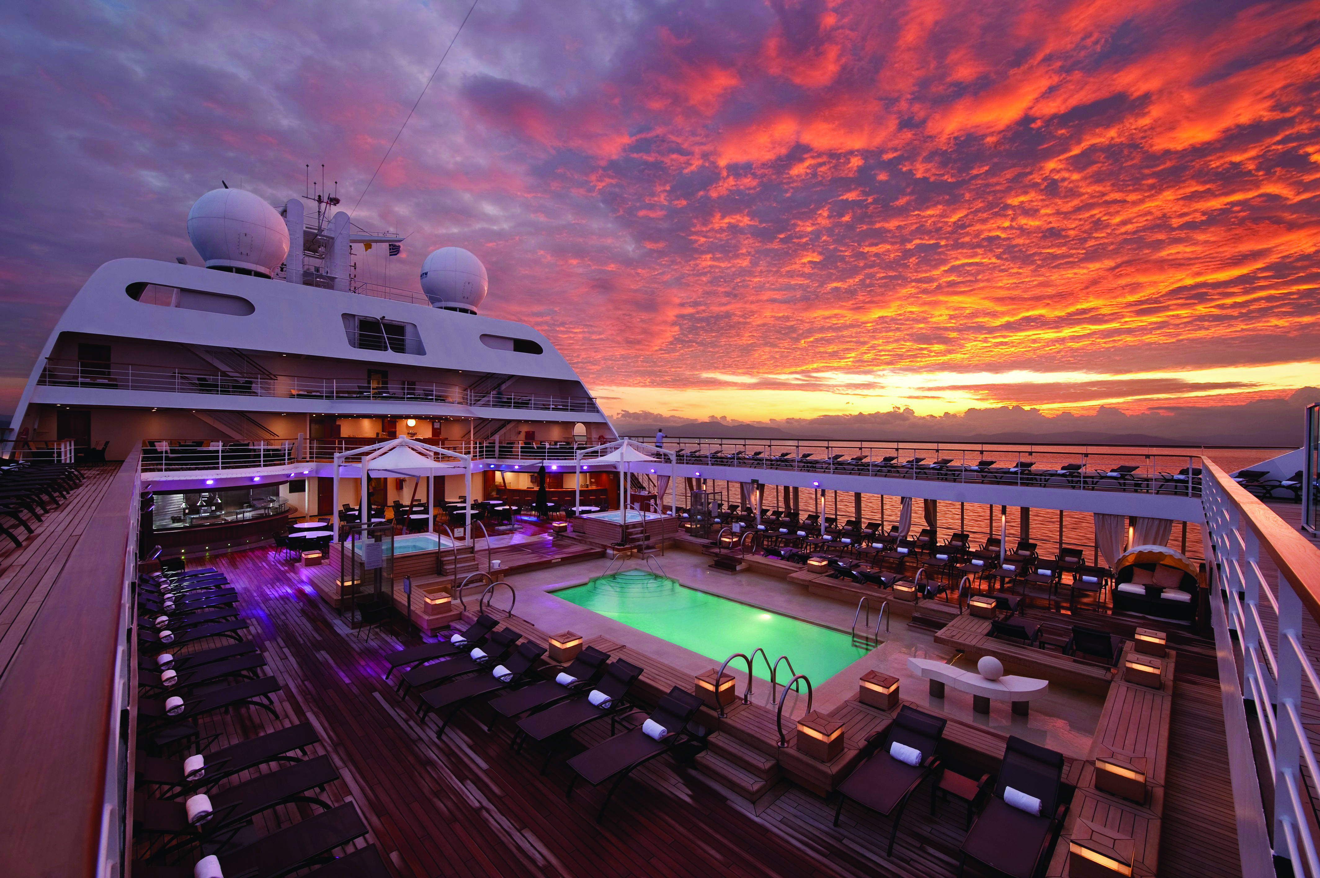 Swimming Pool at Sunrise